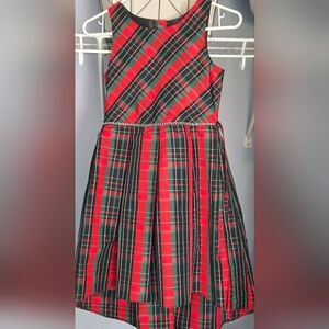 Sweet Heart Rose Christmas Holiday Plaid Hi Low Dress 12